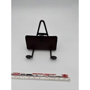 vintage Coach mahogany brown leather checkbook kisslock wallet